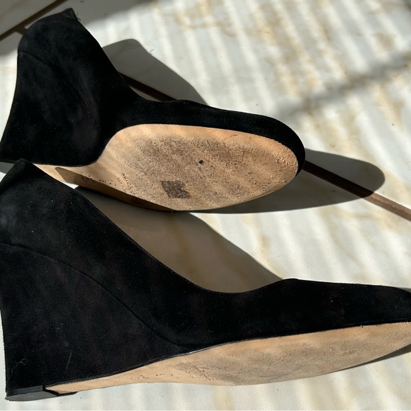 Pre-loved Black Kate Spade Wedges Size 10 - Picture 4 of 5